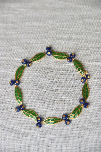 T.W. McClelland Sapphire Blueberry Bracelet - 18K Gold
