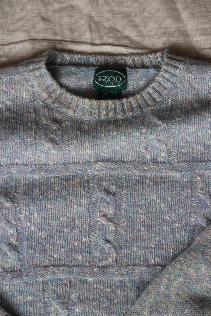 Izod Pastel Blue Wool Sweater