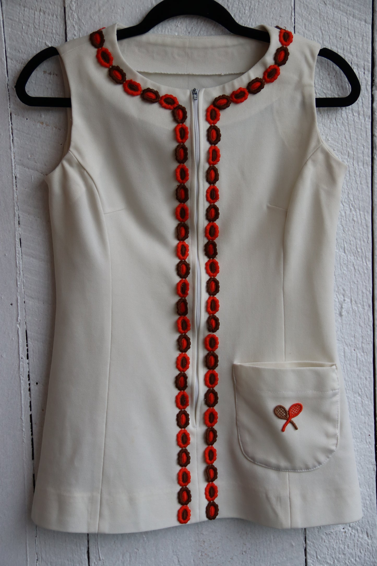 Tennis Dress Embroidered Rackets