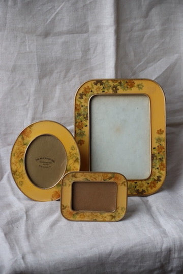 Set of 3 Vintage Enamel Frames
