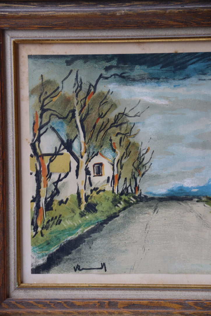 Vlaminck "La Route" Lithograph