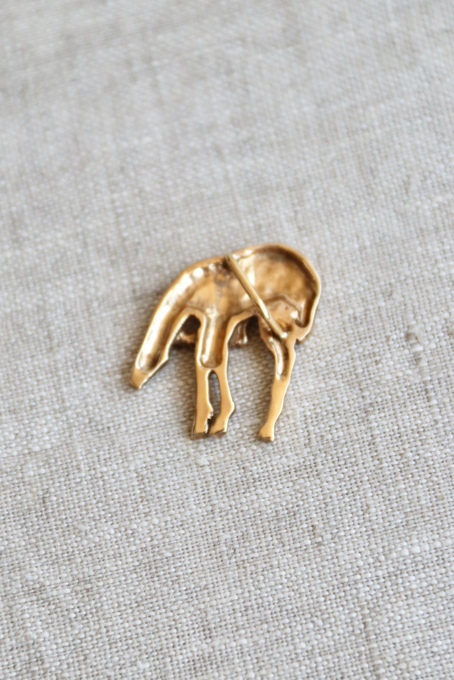 14K Yellow Gold Horse Pendant