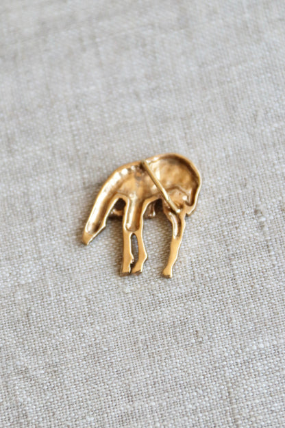14K Yellow Gold Horse Pendant