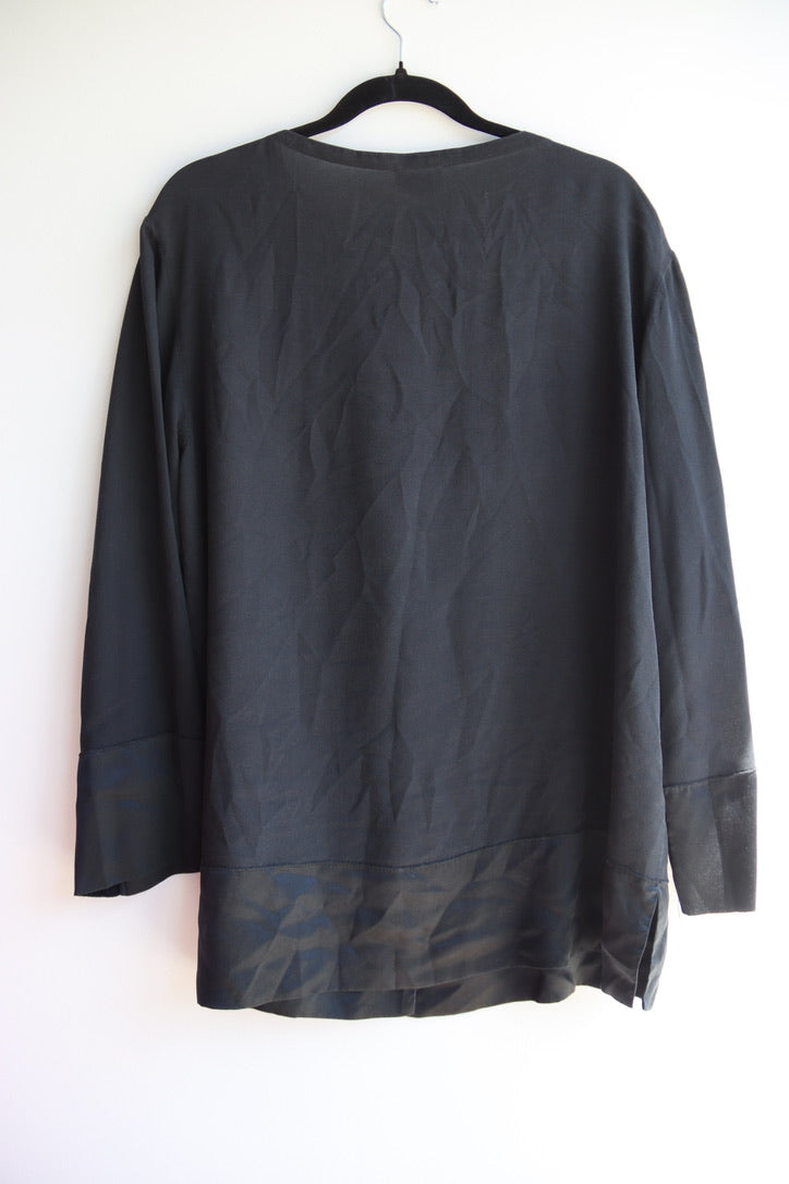 Vintage Malizia by La Perla Black Silk Top