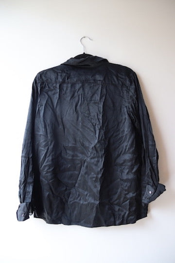 Ralph Lauren “lauren” Black Satin Top