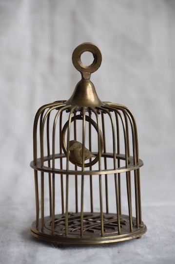 Brass Birdcage Sculpture