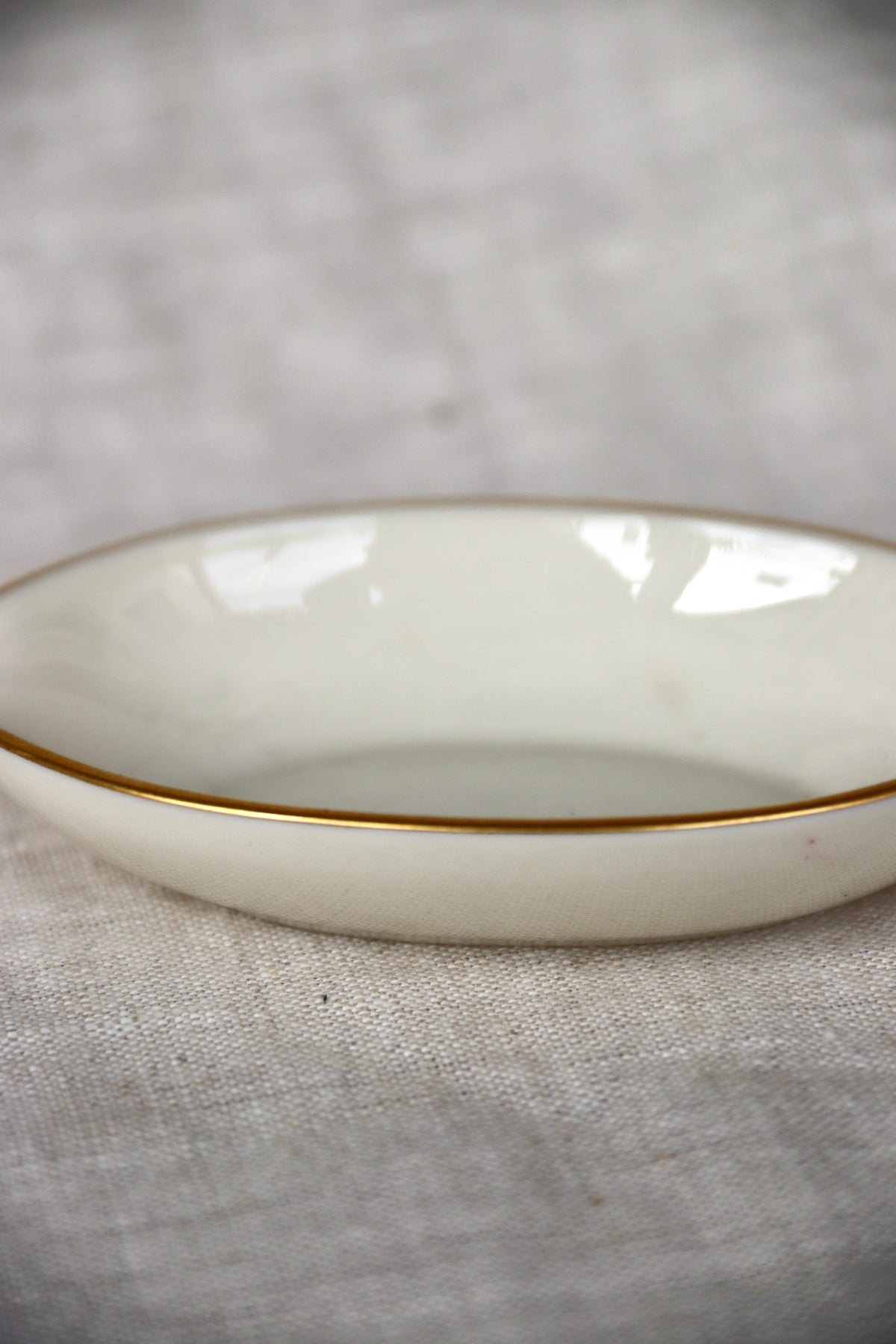 Set of Two Lenox Gold Rimmed Dishes