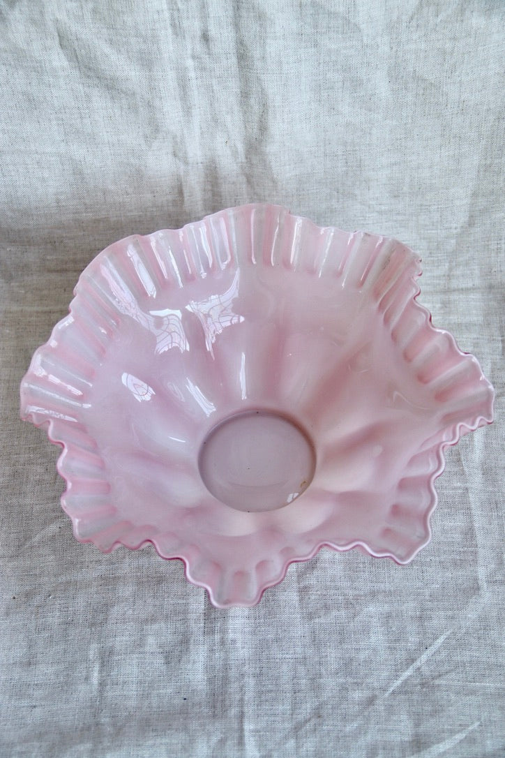 Pink Ruffle Edge Bowl