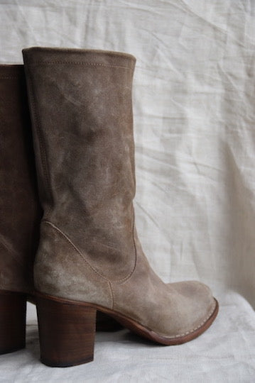 Fiorentini + Baker Brown Suede Heeled Boots