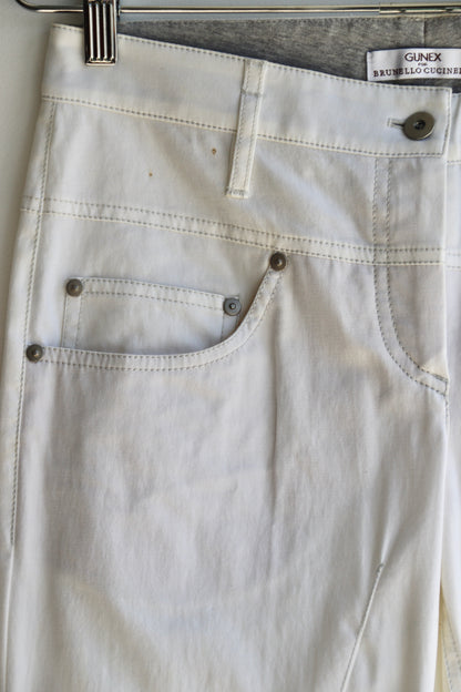 Gunex for Brunello Cucinelli White Pants