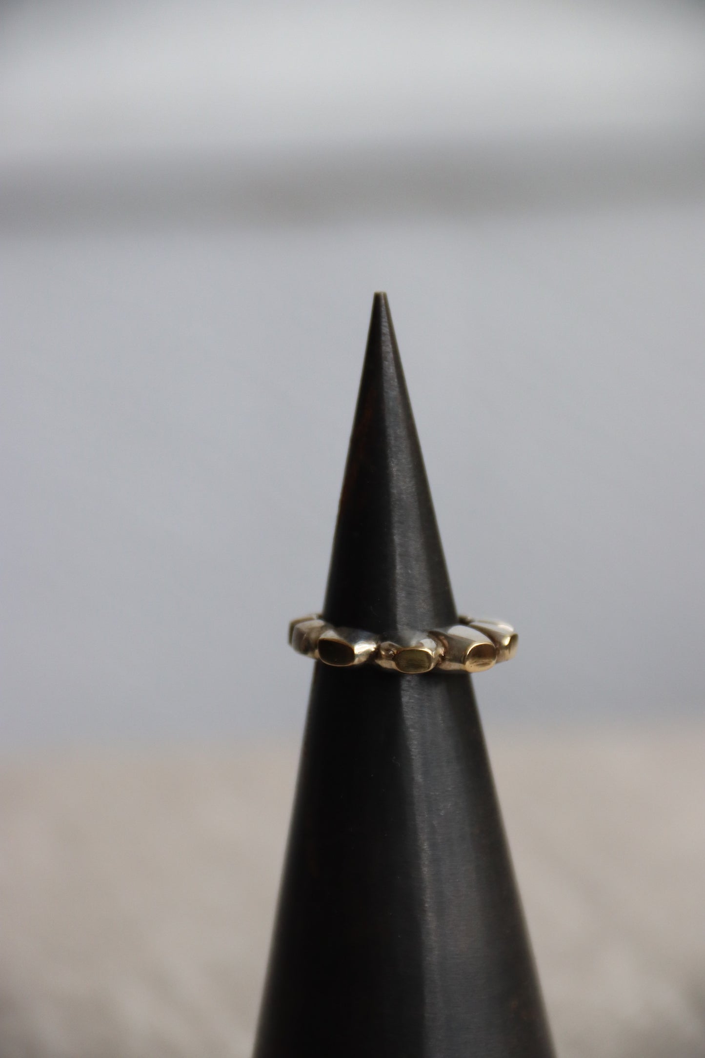 Sterling Silver Ring with 18k Details