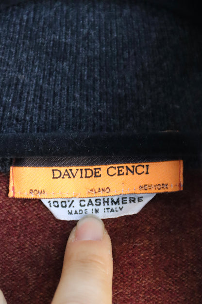 Davide Cenci Cashmere Zip Up Sweater