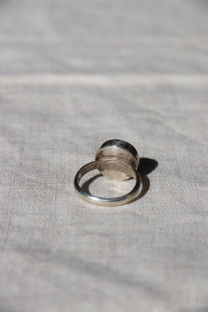 Winifred Wager Sterling Silver and Enamel Ring