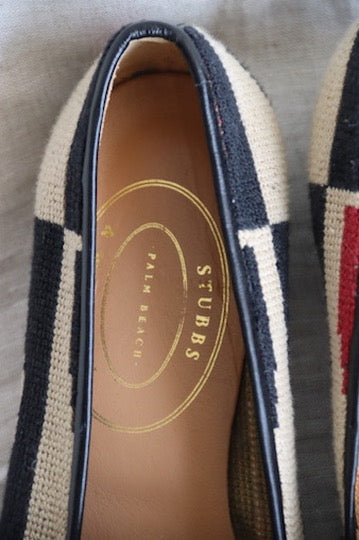 Stubbs & Wootton Crest Needlepoint Slippers