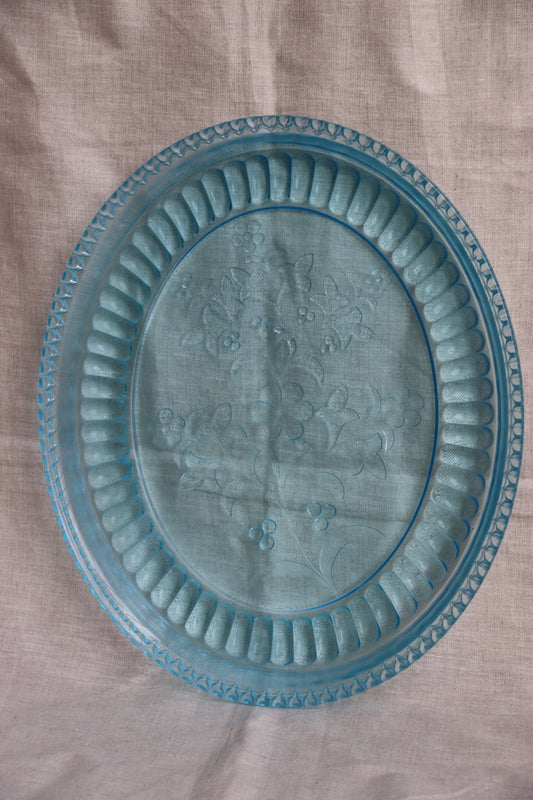 Anchor Hocking "Wildflower Blue" Oval Platter