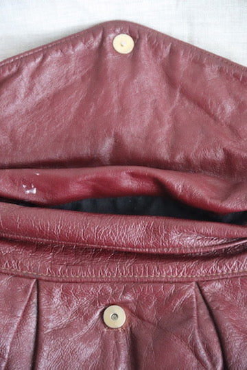 Maroon Slouched Purse