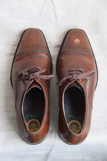 Vanlier Brown Leather Dress Shoes - 8