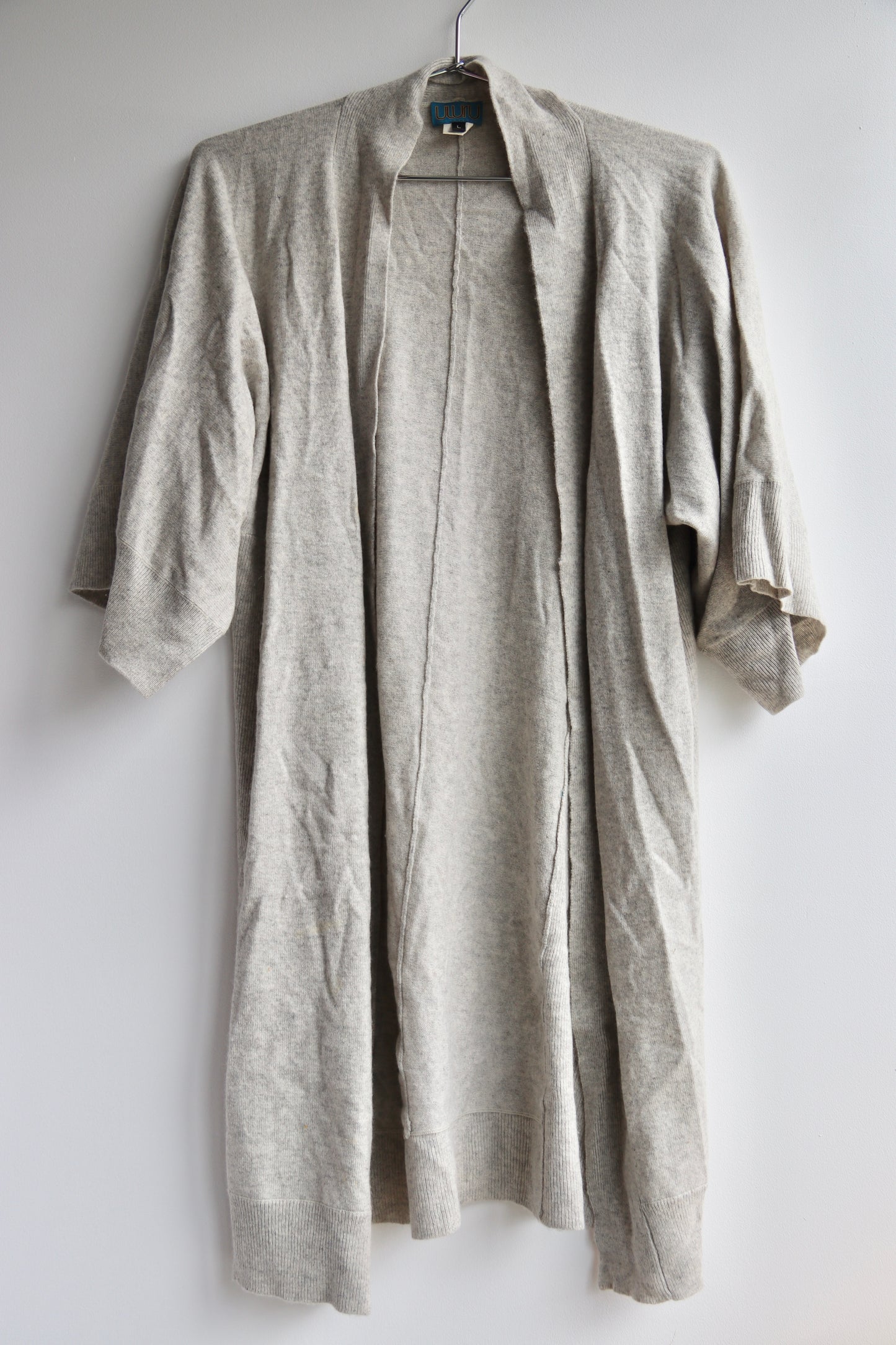 Vintage Uhuru Grey Cashmere Sweater - as is