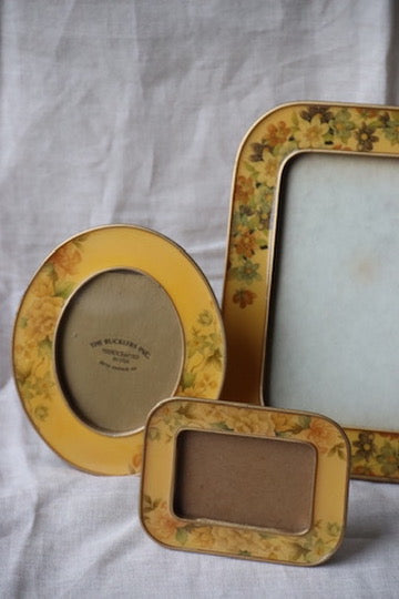 Set of 3 Vintage Enamel Frames