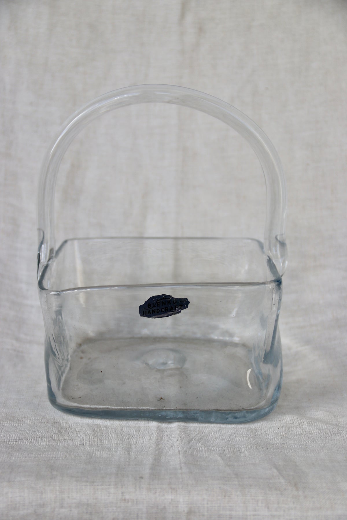 Blenko Glass Basket