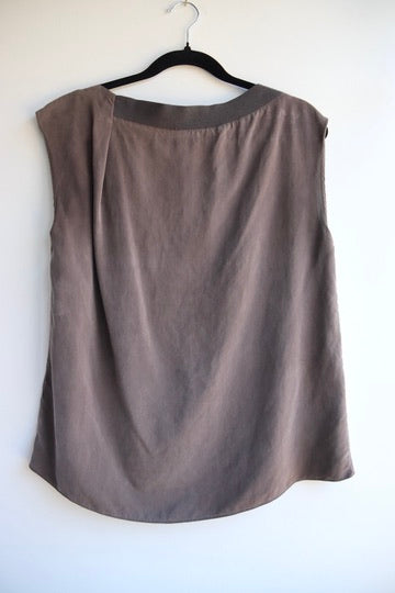Elie Tahari Asymetrical Silk Top