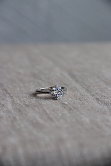 CZ and Sterling Ring