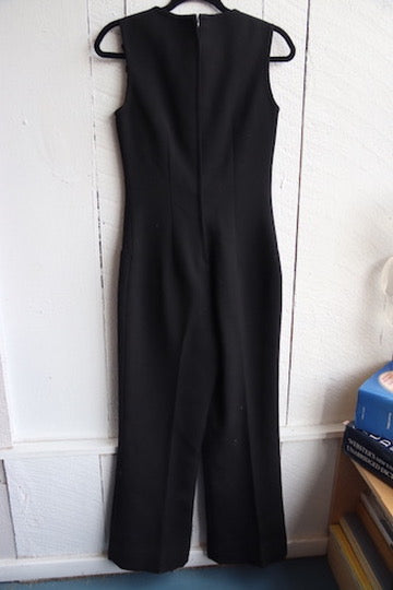 Vintage Black Knit Jumpsuit - as is