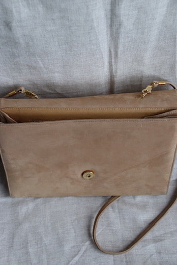 Vintage Saks Fifth Avenue Tan Suede Purse