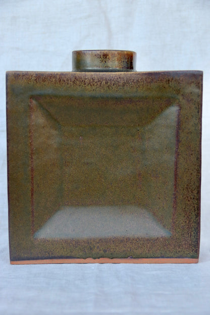 square ceramic vase