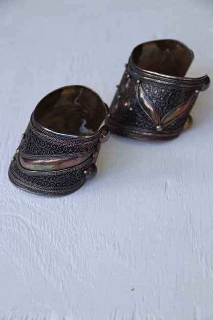 Antique Sterling Silver Cuff Bracelets