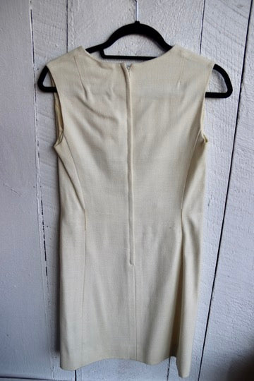 Vintage 1960s Youth Guild Purple Soutache Trim Jacket and Linen Dress Set