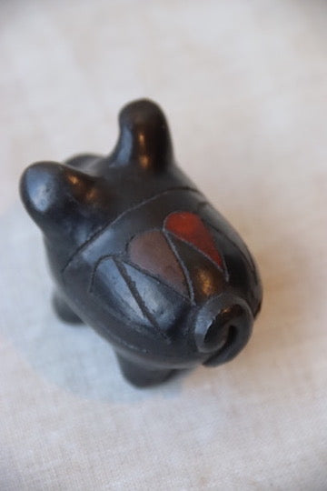 Miniature Ceramic Pig Figurine