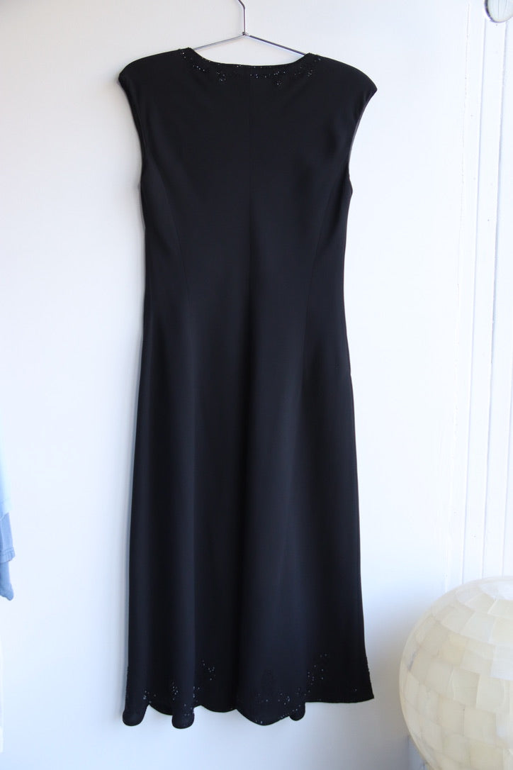 Jones New York Black Dress with Beaded Details