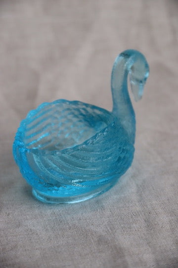 Blue Glass Swan