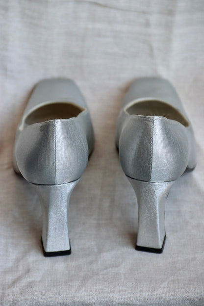 Stuart Weitzman Silver Pumps