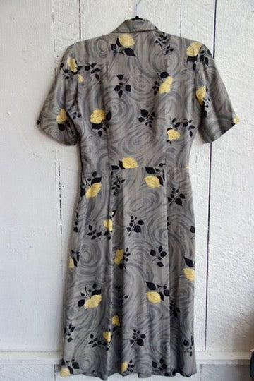 Vintage A Joan Doris Fashion by Rona Grey Dress