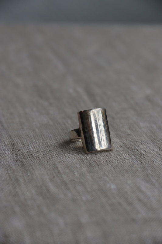 Sterling Silver Square Face Ring