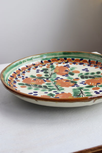 Mexican Hand Painted Ceramic Platter