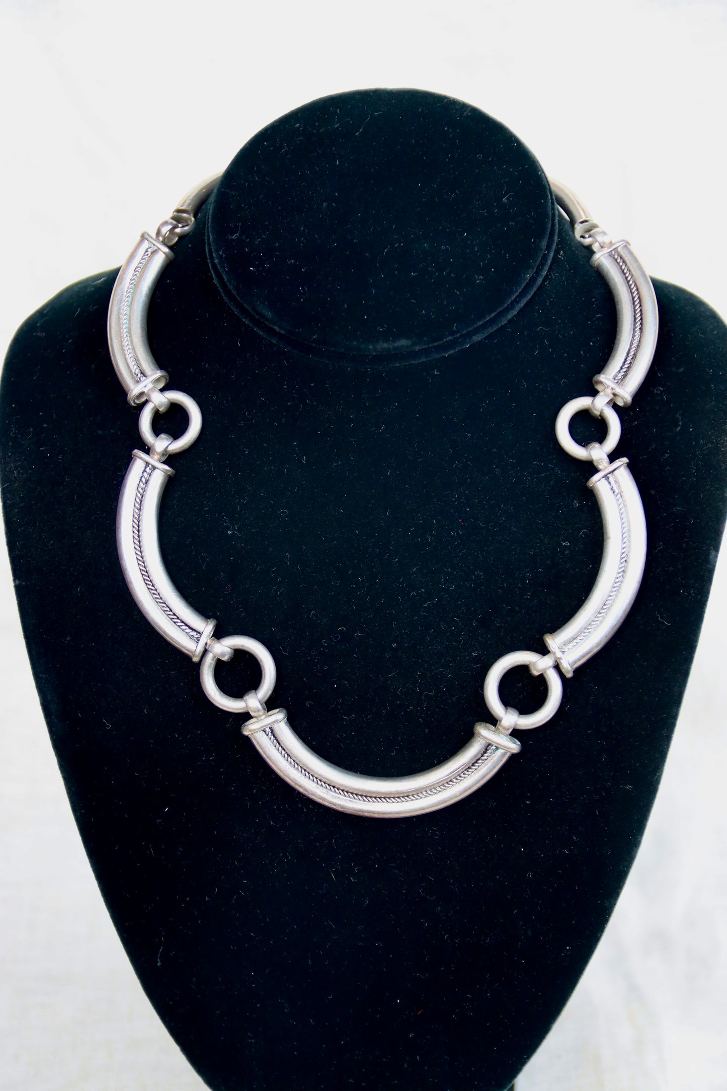Sterling Silver Segmented Necklace