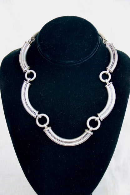 Sterling Silver Segmented Necklace
