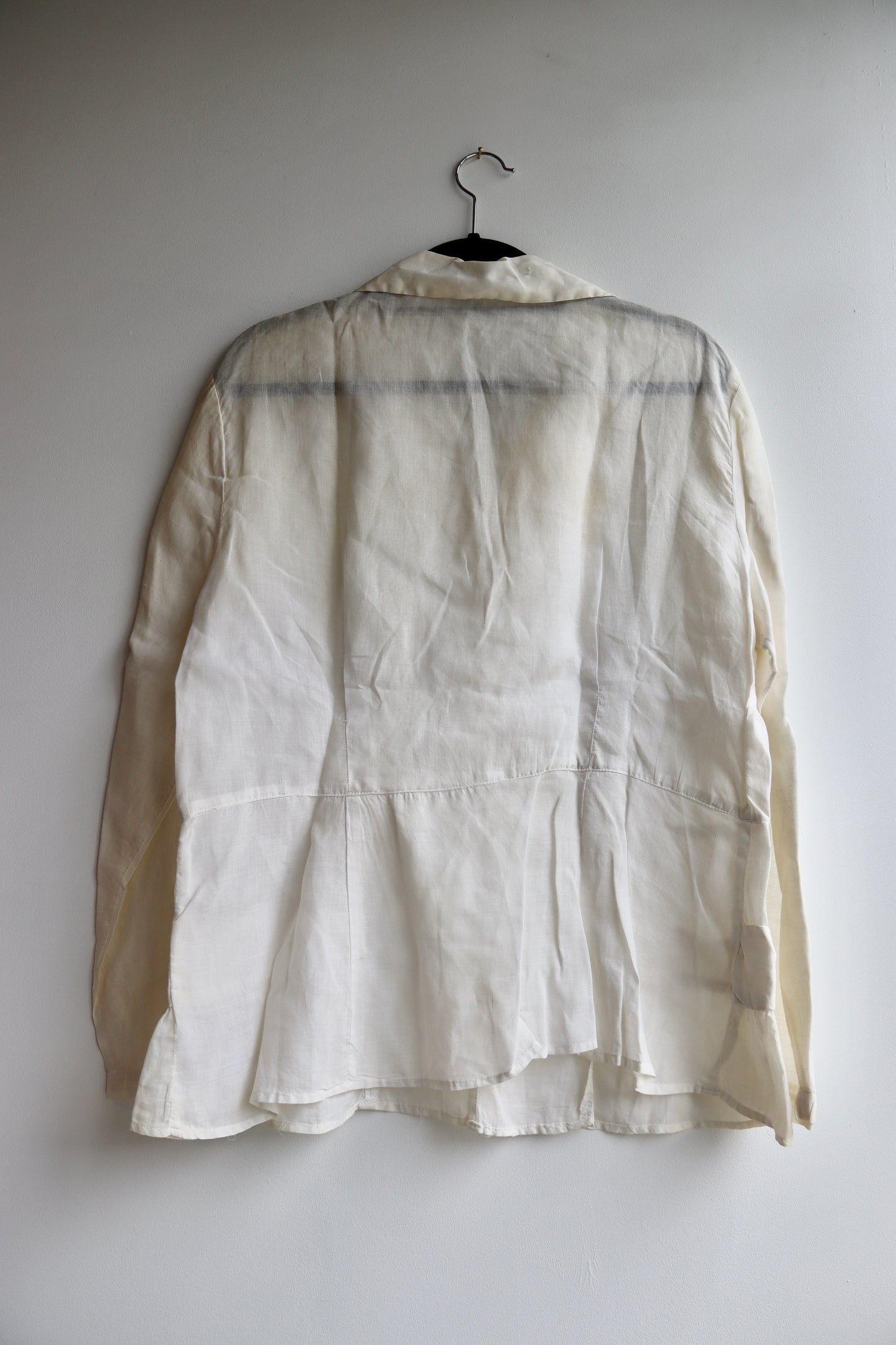 White Top with Mismatched Buttons