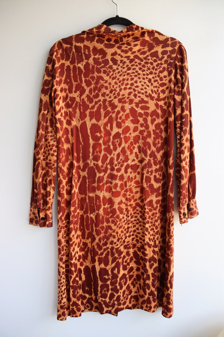 Vintage Johnnye Animal Print Dress