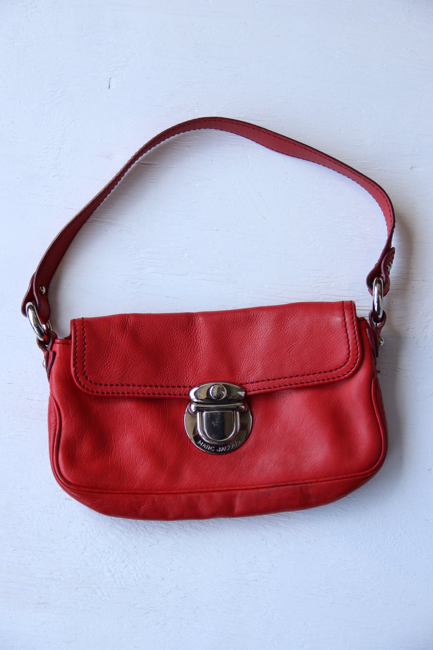 Marc Jacobs Red Leather Bag -as is