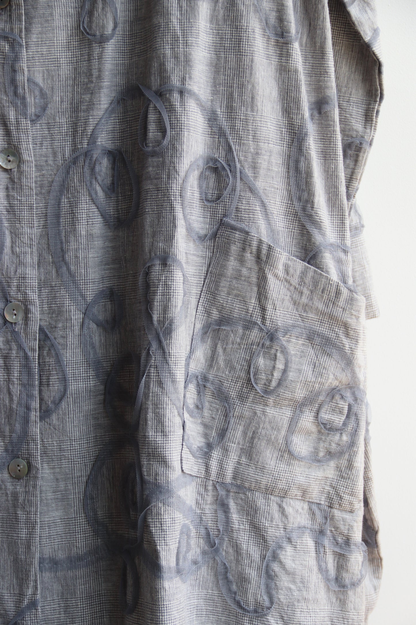 Bryn Walker Grey Linen Tunic and Skirt Set