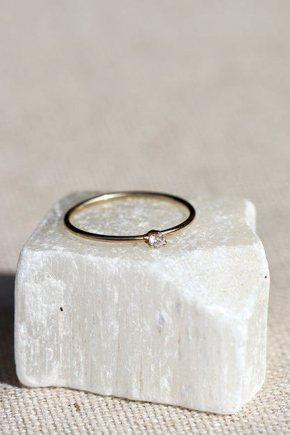 Zoe Chicco 14k Prong Diamond Solitaire Ring