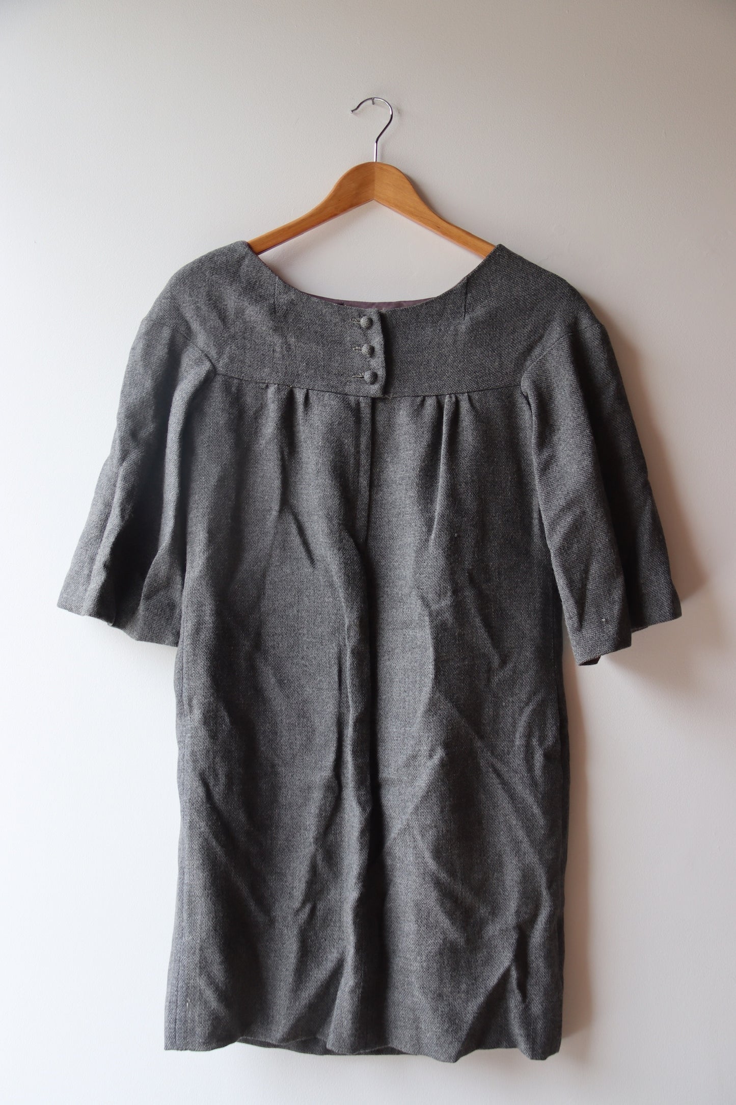 Vintage 1960s S.Howard Hirsh Grey Dress