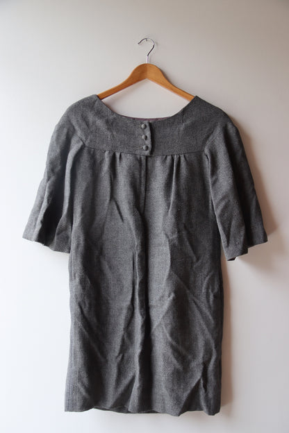 Vintage 1960s S.Howard Hirsh Grey Dress