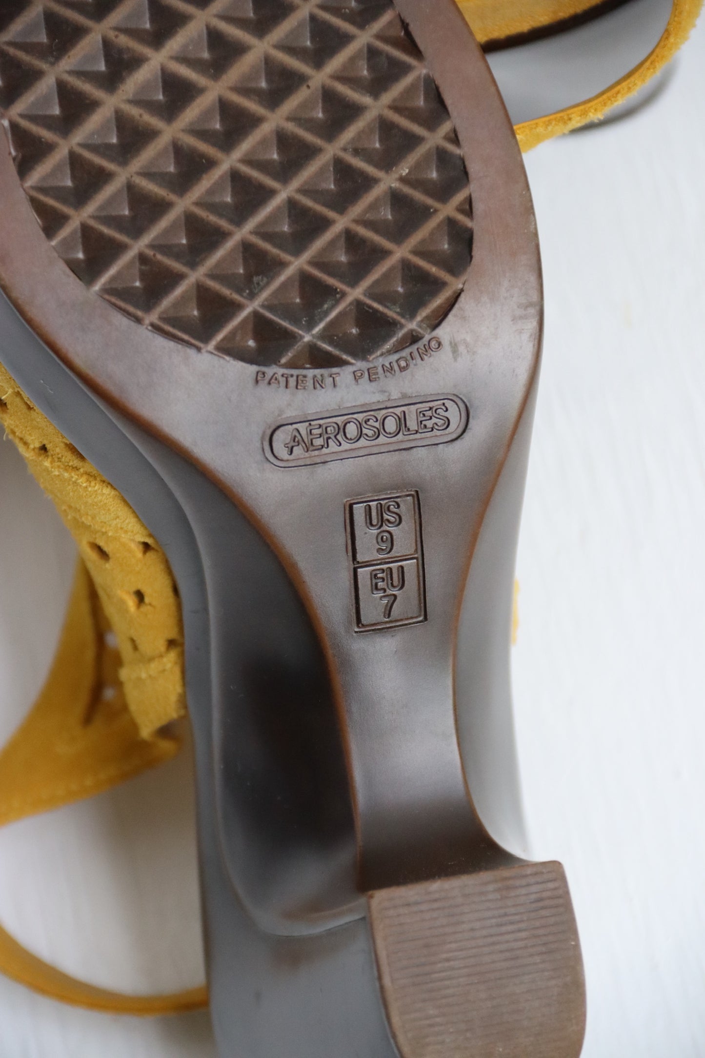 Aerosoles Yellow Leather Heels