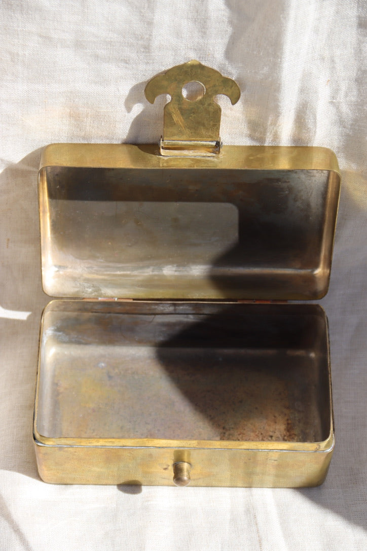 Brass Box with Copper Hinges
