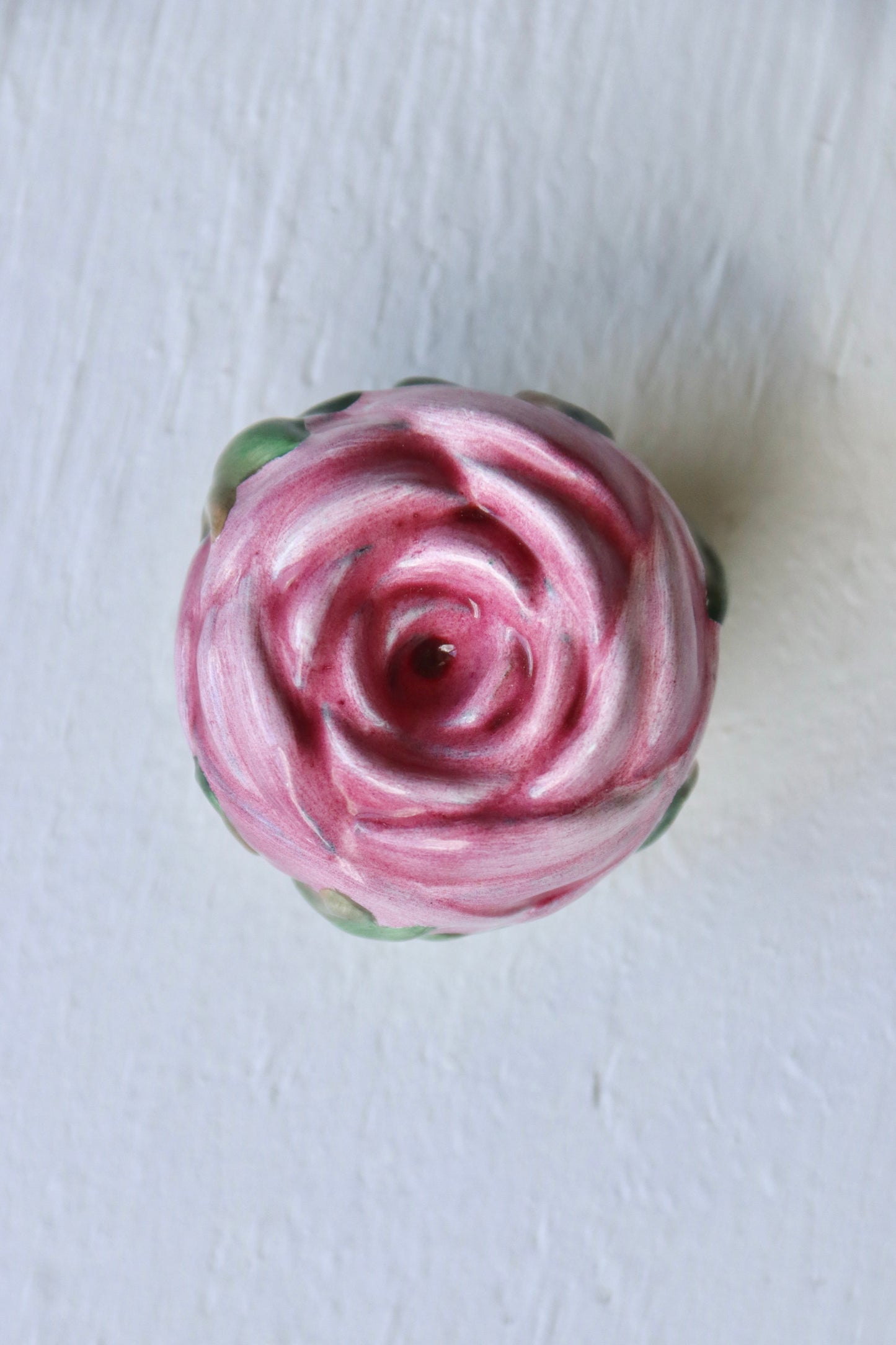 Rose Shaped Enamel Box
